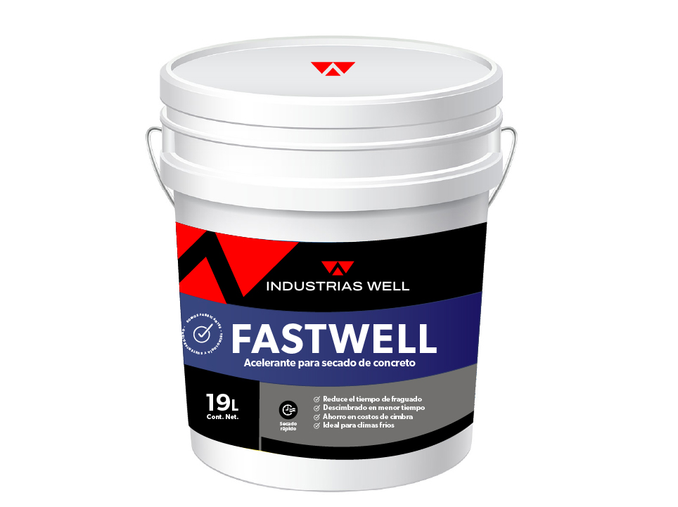 Fastwell - acelerante de fraguado para concreto - Productos Industrias Well