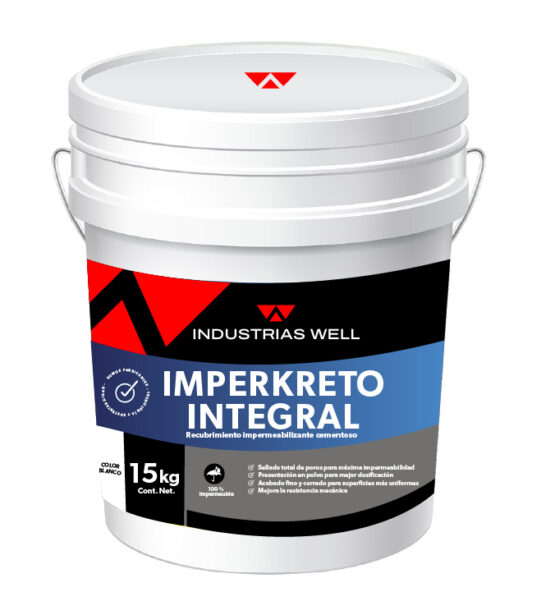 Imperkreto Integral - Recubrimiento impermeabilizante cementoso - Industrias Well