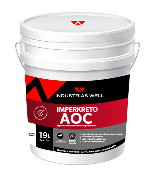 Imperkreto AOC - Impermeabilizante acrílico arquitectónico - Industrias Well
