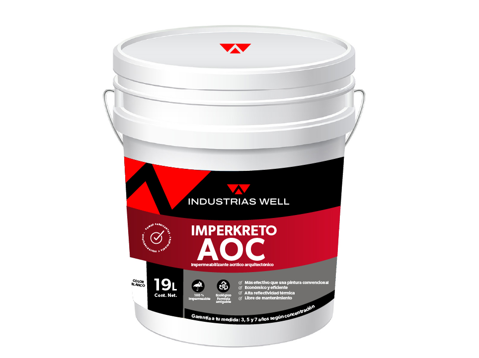 Imperkreto AOC - Impermeabilizante acrílico arquitectónico - Industrias Well