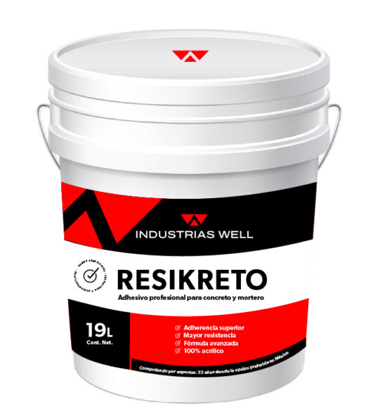 Resikreto - Adhesivo profesional para concreto - Industrias Well