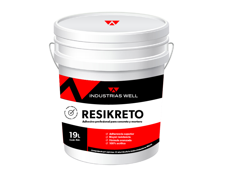 Resikreto - Adhesivo profesional para concreto - Industrias Well