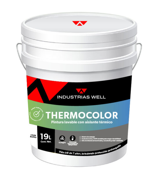 Thermocolor Pintura lavable térmica Industrias Well