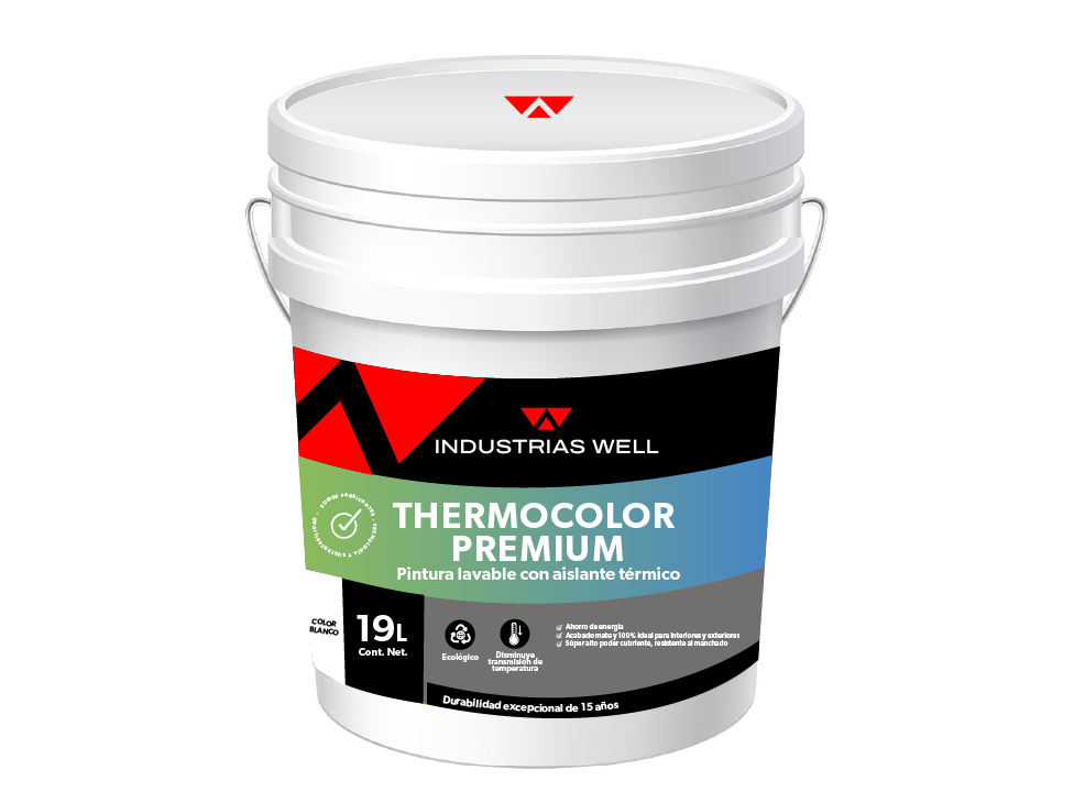 Thermocolor Premium Pintura con aislante térmico Industrias Well